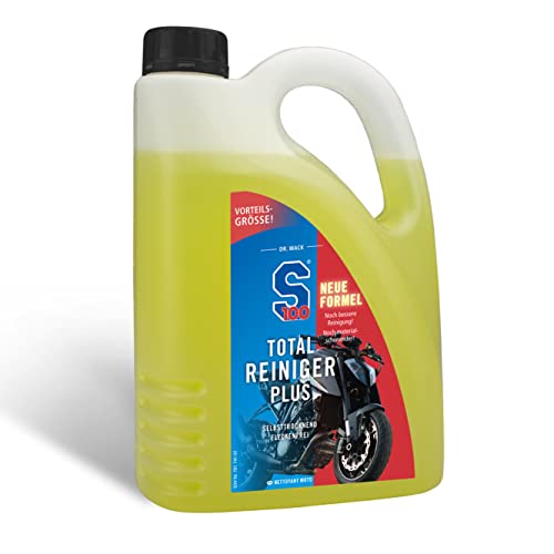 Dr. Wack - S100 Total Reiniger Plus 2 Liter - Effektiver Motorrad-Reiniger mit Gel-Formel - Schonende Reinigung von Verschmutzungen - Hohe Ergiebigkeit & Reinigungskraft - Hochwertige Motorradpflege