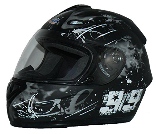 Protectwear Motorradhelm FS-801, Design 99, matt-schwarz, L