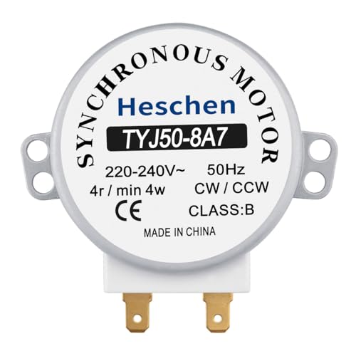 Heschen Synchronmotor TYJ50-8A7 220-240VAC 4R/Min CW/CCW 50Hz für Mikrowellenofen Drehtisch