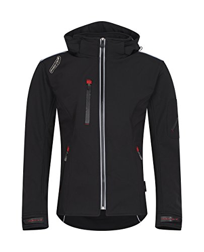 RIDER-TEC Motorradjacke Zwischensaison und Sommer – rt-2780-b, schwarz, Größe M