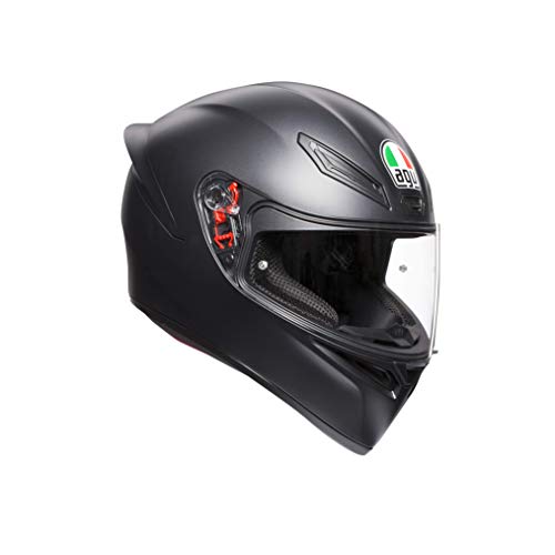 AGV Helm K1 E2205 Solid, mattschwarz, Größe M/L