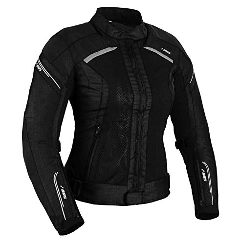 BOSmoto Motorrad Damen Wasserdicht Jacke mit Protektoren Sommer Winter Textil Frauen (S, Aylin)