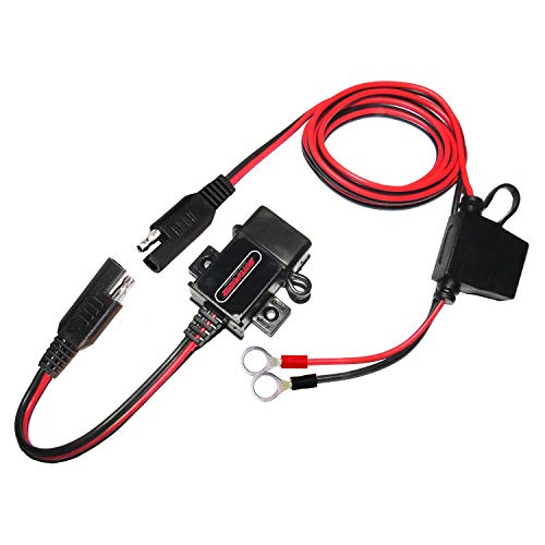MOTOPOWER MP0609A 3,1 Amp Motorrad USB-Ladegerät Kit für Telefon, GPS oder Sportkamera