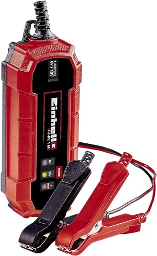 Einhell Batterie-Ladegerät CE-BC 1 M (intelligentes Batterieladegerät mit Mikroprozessorsteuerung für verschiedenste Batterietypen, bis zu max. 32 Ah, max. 1 Ampere Ladestrom)