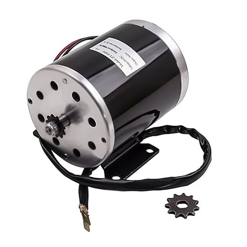 maXpeedingrods 500W 24V DC Motor E-Scooter Elektroroller Elektro Motor Mit Halterung Elektromotor für ZY1020 Roller E-Bike für Mini Bike 2500RPM