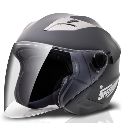 Speedway-Motorradhelm – Urban – Jet-Helm, ideal für Männer und Frauen. Unser offener Motorradhelm ist ideal für die Stadt, ECE- und DOT-zugelassen