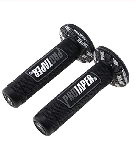 Motorrad Protaper Griffe Motocross Grip Lenker Dirt Pit Bike 7/8" Handlebar GUMMIgel-Dual Density MX Grips (Color : Black)