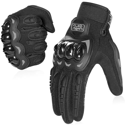 COFIT Motorrad Handschuhe, Touchscreen Motorradhandschuhe für Motorradrennen, Mountainbike, Motorcross, Klettern, Wandern und andere Outdoor Sportarten und Aktivitäten - Schwarz XXL