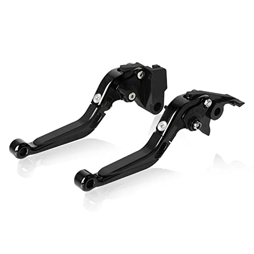 ZHUOWU CNC Bremshebel Kupplungshebel Klappbar Ausziehbar Kupplung Bremshebel-Set Für Vulcan S 650 2015-2020 Schwarz