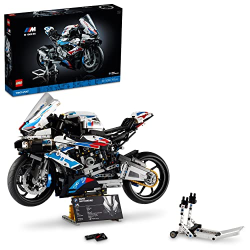 LEGO Technic BMW M 1000 RR Motorrad-Modell, Modellbausatz für Erwachsene, Set als Geschenk zum Basteln für Männer und Frauen, Home- oder Büro-Deko 42130