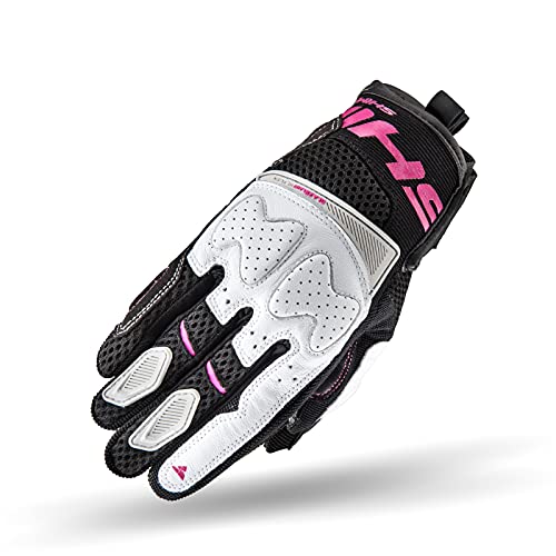 SHIMA Blaze Lady Motorradhandschuhe Damen - Belüftete, Sommer Handschuhe aus Mesh mit Knöchel und Finger Protektoren, Verstärkte Handfläche (Rosa, S)