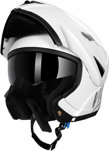 Westt Motorradhelm Herren Damen Klapphelm Jethelm mit Kinnschutz Integralhelm Scooter Roller Helm Helm Motorrad mit ECE DOT Zertifizierung