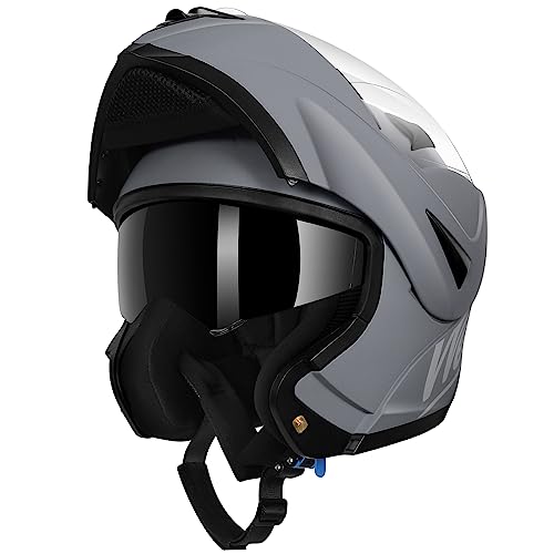 Westt Motorradhelm Herren Damen Klapphelm Jethelm mit Kinnschutz Integralhelm Scooter Roller Helm Helm Motorrad mit ECE DOT Zertifizierung