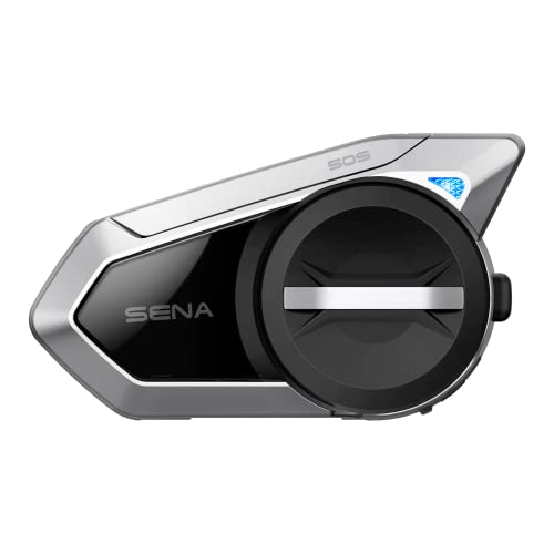 Sena 50S Motorrad Bluetooth Headset mit Drehrad und Sound by Harman Kardon, integriertem Mesh Intercom System und Premium Mikrofon & Lautsprechern