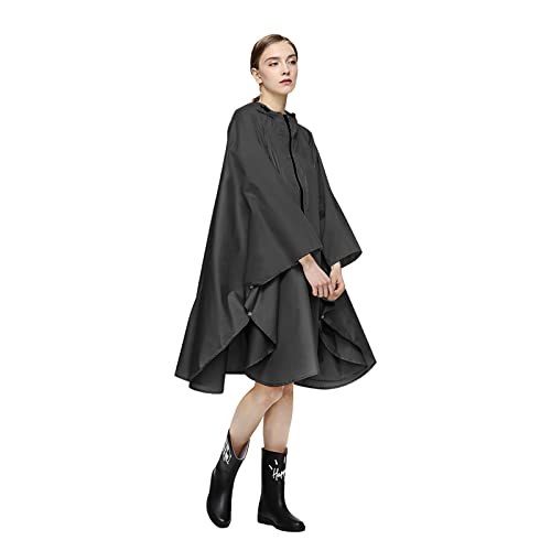 LAMA Mode Regenponcho Unisex Regenmantel Atmungsaktiv Regencape Leicht Regenjacke Regenschutzbekleidung Raincoat als Picknickdecke Sonnensegel für Herren Damen Fahrrad Motorrad Wandern Camping Reisen