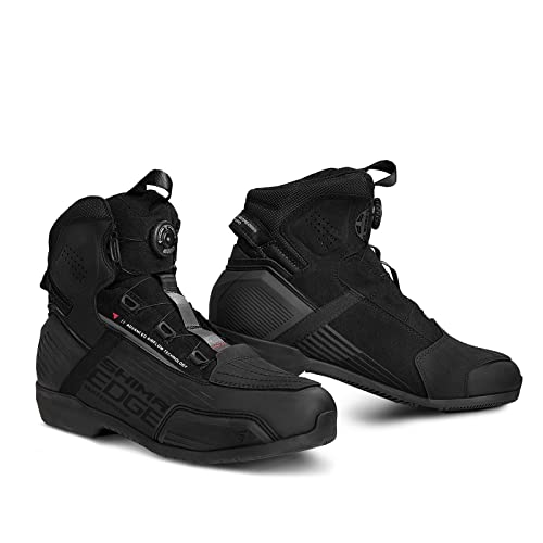 SHIMA Herren Edge Mens Motorradschuhe, Schwarz, 46 EU EU