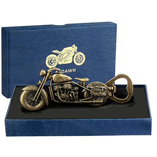 ATDAWN Bier Flaschenöffner, Vintage Motorrad Flaschenöffner, Motorrad Geschenke für Männer, ValentinstagGeschenk Vatertagsgeschenk geburtstagsgeschenk für ihn Papa Opa mit Geschenkbox und Karte