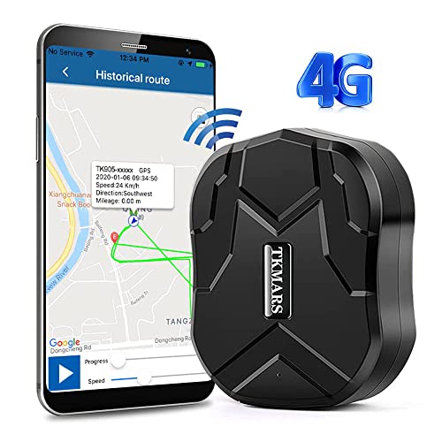 GPS Tracker für Auto 4G 10000mAh 160 Tage Standby Starker Magnet Wasserdicht Echtzeit-Tracking Kostenlose APP/Plattform Kein ABO Tracker und Anti Lost GPS Locator für Auto Motorrad Fahrrad LKW Flotte