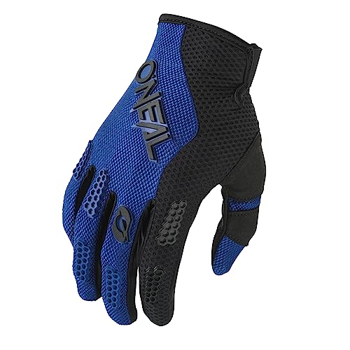 O'NEAL | Fahrrad- & Motocross-Handschuhe | MX MTB FR Downhill | Passform, Luftdurchlässiges Material | Element Youth Glove RACEWEAR V.24 | Erwachsene | Schwarz Blau | Größe S