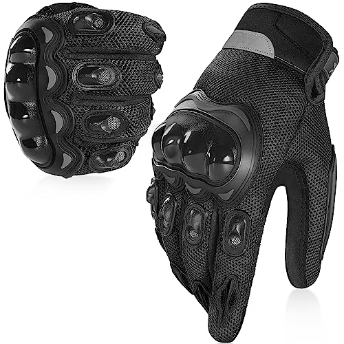 COFIT Motorradhandschuh für Damen und Herren, Atmungsaktive Mesh Motorradhandschuhe mit Hard Knuckle und Touchscreen für BMX, ATV, MTB-Fahren, Straßenrennen, Radfahren und Fahrrad