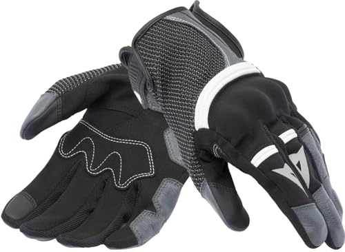 Dainese - Namib Gloves, Sommer Motorradhandschuhe, mit elastischem und belüftetem Stoff, Touchscreen, Mann, Schwarz/Eisengrau, L