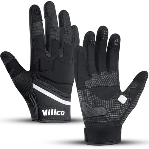 Vilico Motorradhandschuhe Sommer, Motorrad Handschuhe Herr Damen Touchscreen, Taktische Handschuhe für Airsoft Motocross Fahrrad