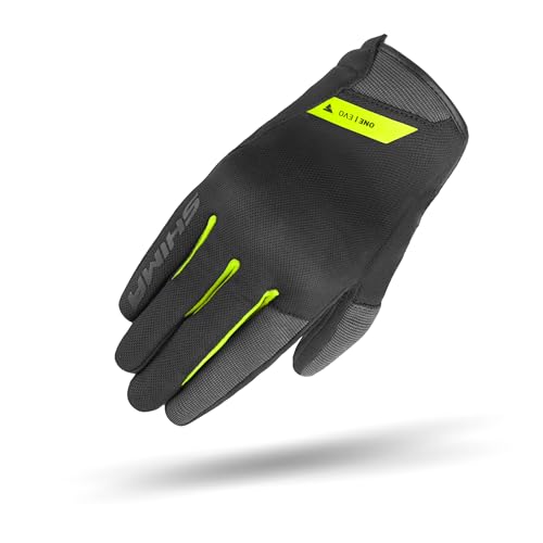 SHIMA ONE EVO Motorrad Handschuhe Herren Kurze Sommer Motorradhandschuhe Schutz Schutzkleidung Stadt Motorcycle Belüftet Verstärkt Leicht Motorbike Sommerhandschuh (Männer, Fluo, XXL)