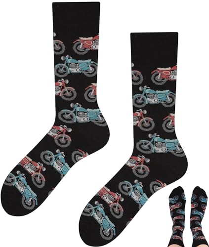 TODO Socken Motorrad Motiv, Geschenke für motorradfahrer, Motorrad Socken Lustig, Motorrad Geschenke für männer, Motorrad Socken Herren 39-42