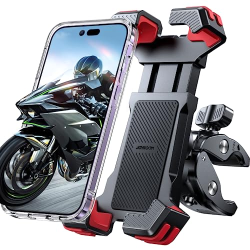 JOYROOM 2024 Upgrade-Clip Handyhalterung Fahrrad, [Anti-Vibrations & 1s-Sperre] Universal Handyhalterung Motorrad,[ 360° Rotatable] Handy Halterung Fahrradlenker für iPhone und Smartphone 4.7"-6.8"