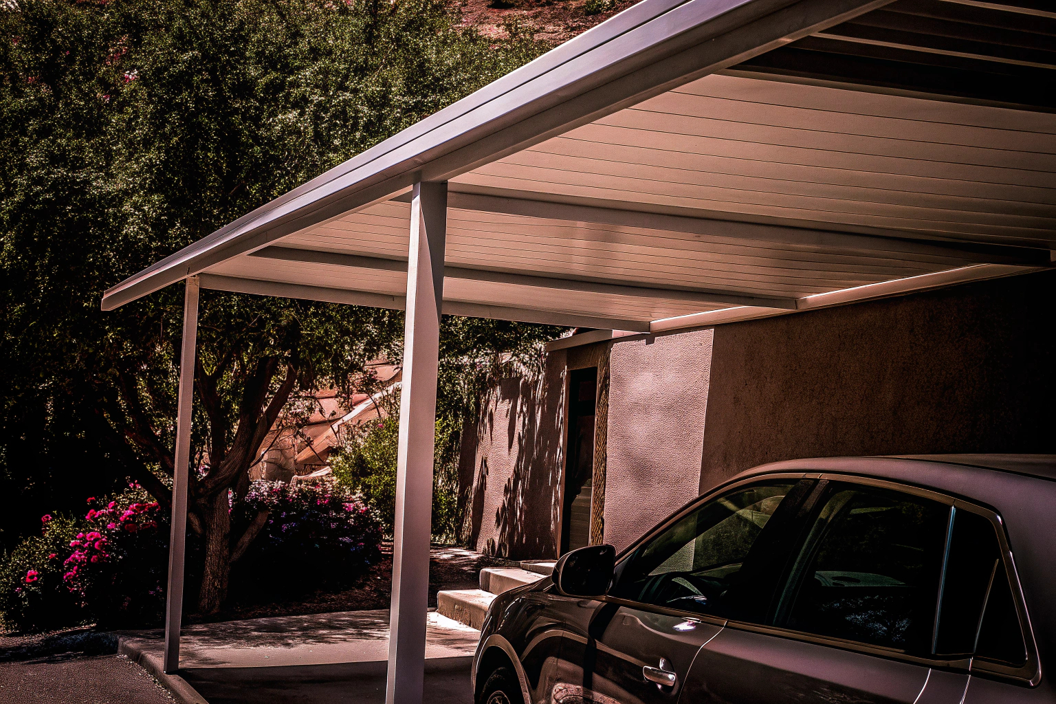 Moderner Aluminium-Carport