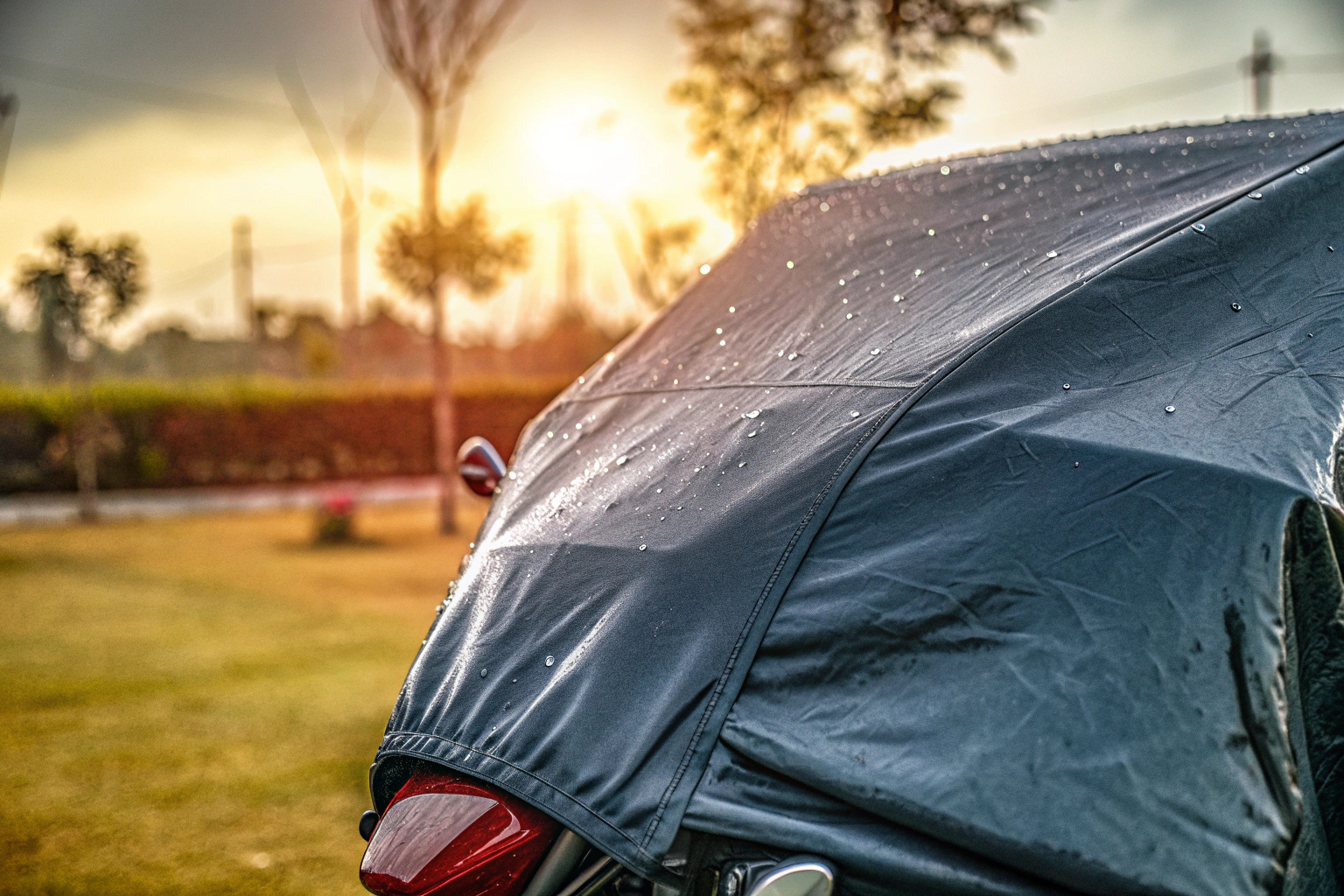 Wetterfeste Motorradabdeckung