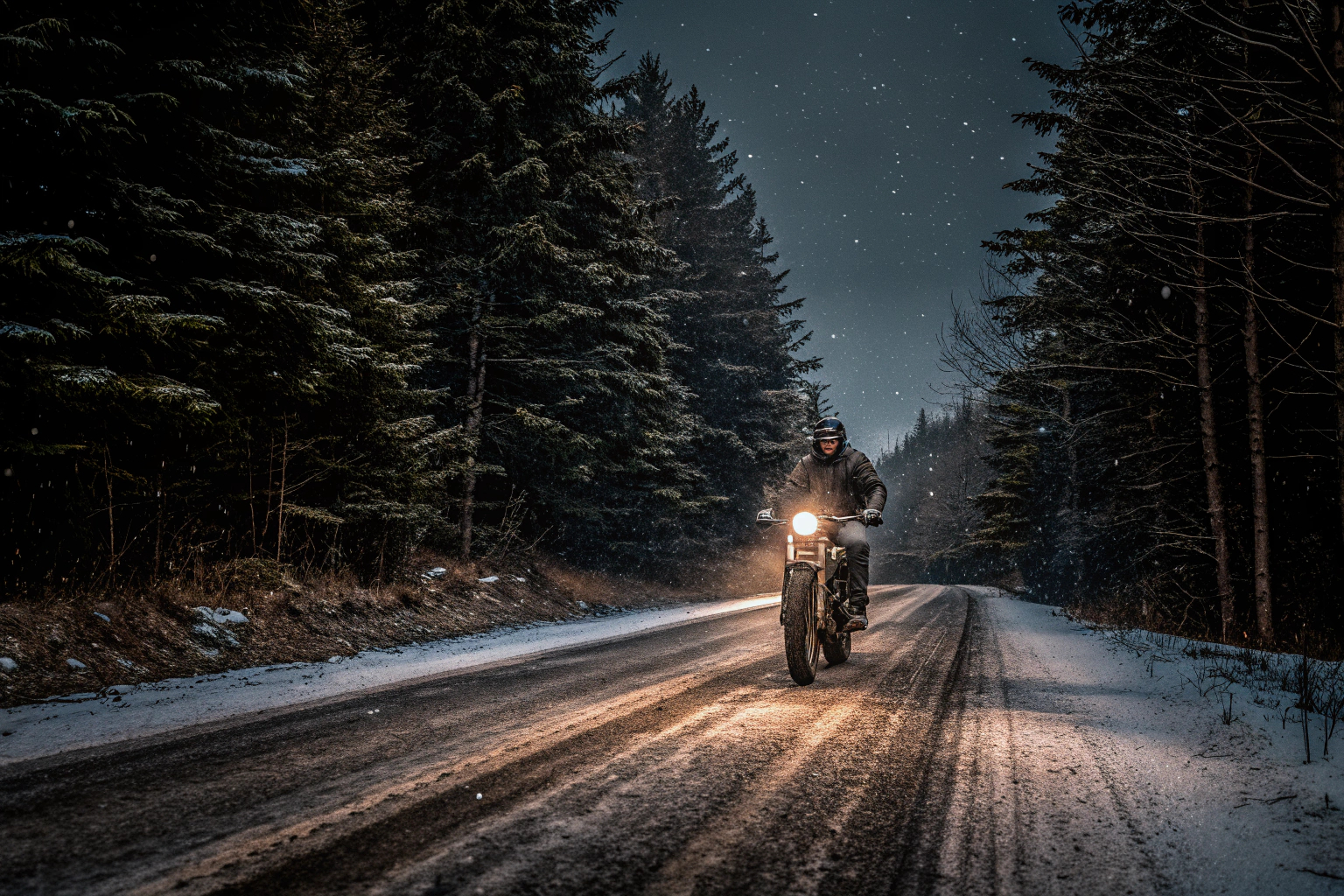 Motorradfahren im Winter