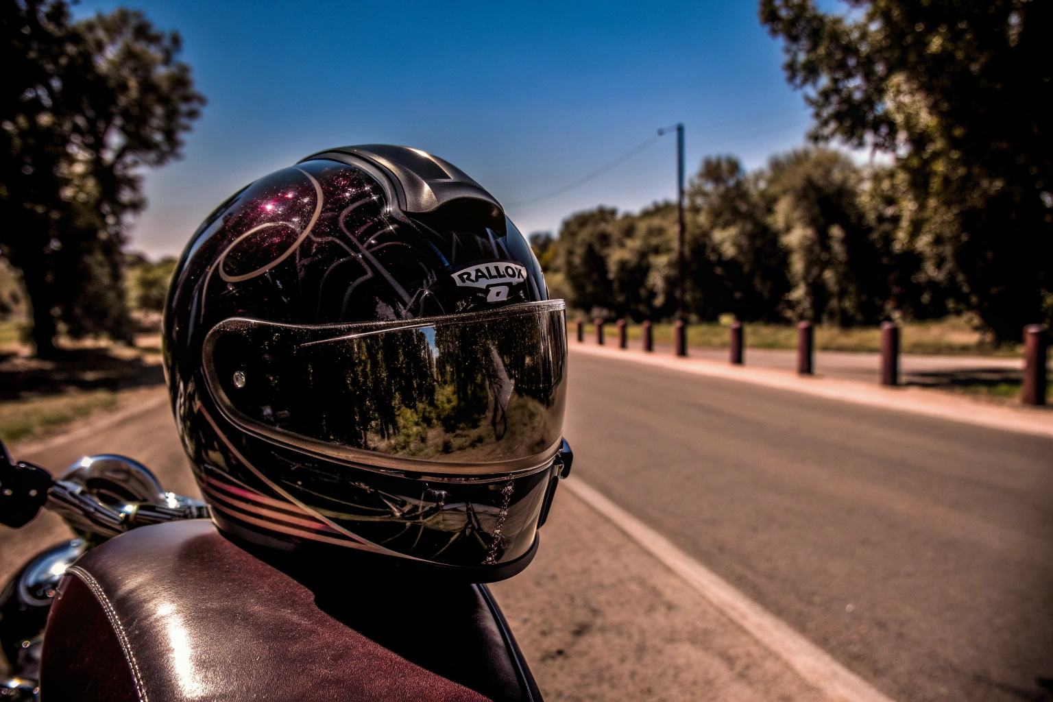 Motorradfahrer mit RALLOX M72 Helm