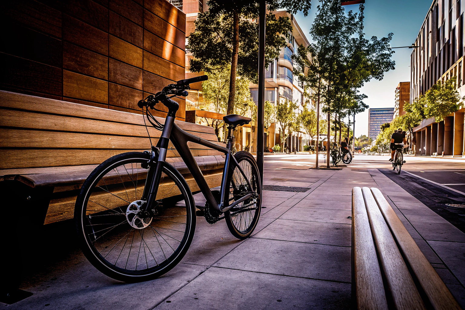 E-Bike in Stadt