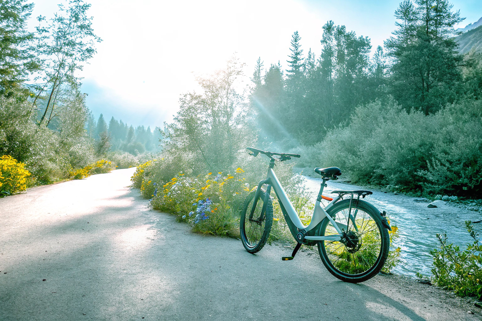 E-Bike in der Natur