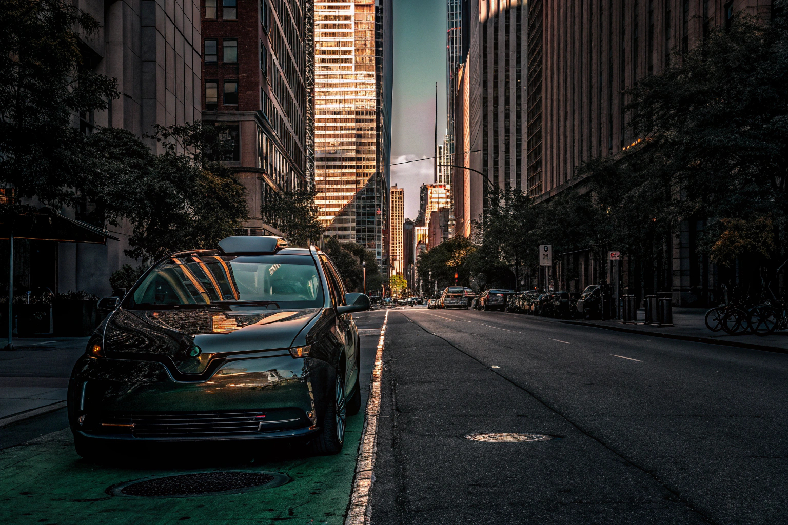 Carsharing Fahrzeug in der Stadt