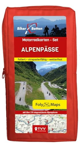 Motorradkarten-Set Alpenpässe