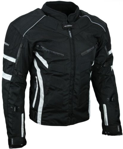 HEYBERRY Kurze Textil Motorrad Jacke