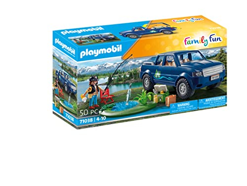 PLAYMOBIL Family Fun Angelausflug mit Pick Up