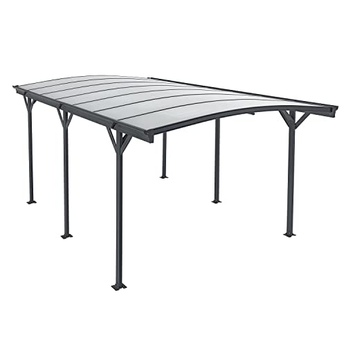 Juskys Carport mit Bogendach 5x3 m