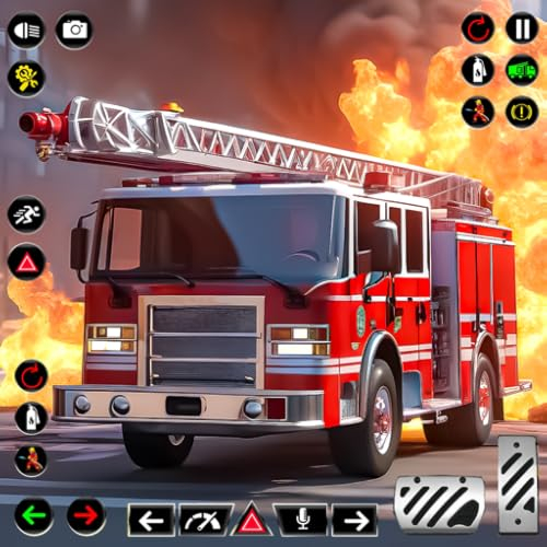 Feuerwehrauto-Simulator-Notfallrettungsspiel