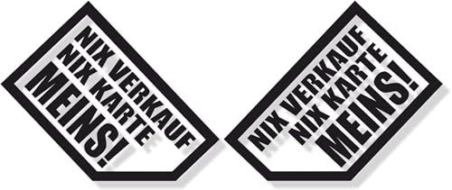 Aufkleber NIX VERKAUF EXPORT KARTE MEINS DUB Auto Sticker Set