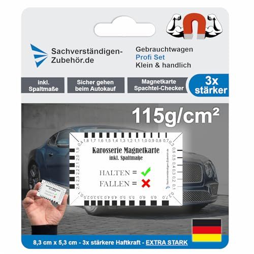 Sachverständigen-Zubehör® Magnetkarten für Gebrauchtwagen Profis