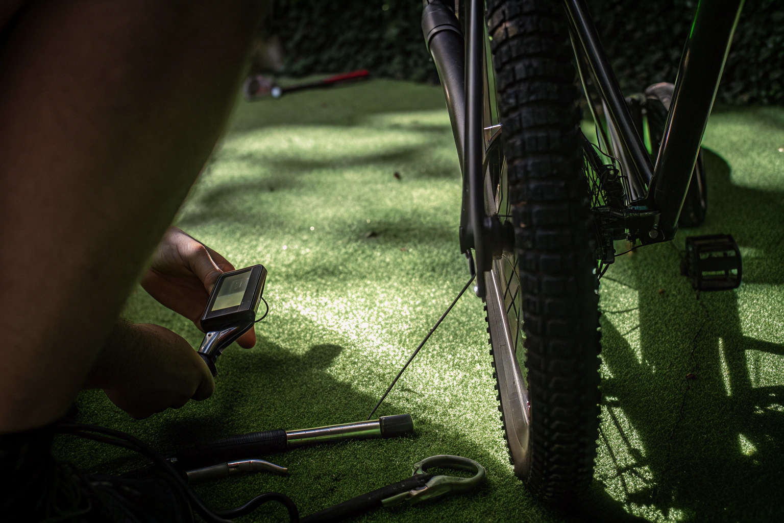 Sdkmah9 E-Bike Tester in Gebrauch